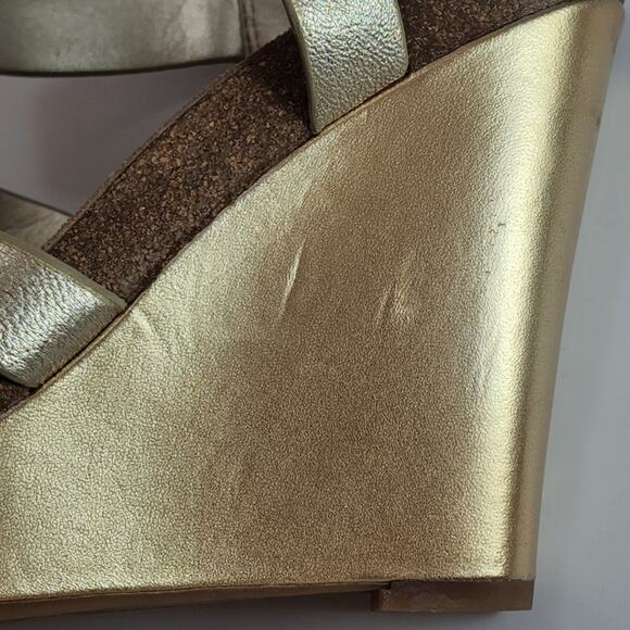 Sam Edelman Gold Wedge Nelson Sandals+ - Picture 12 of 12